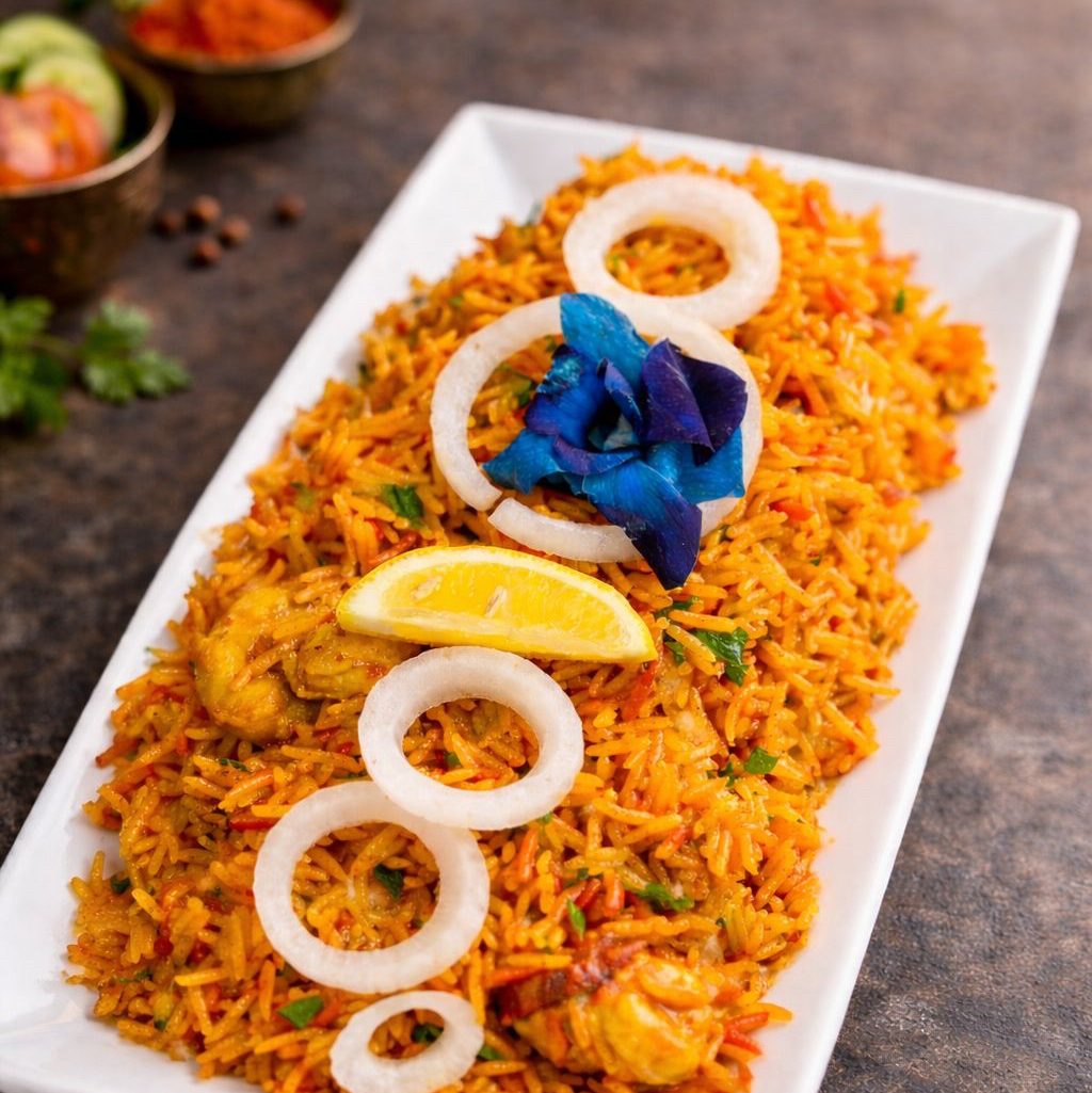 Shrimp Biryani.